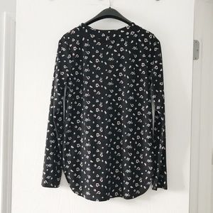 ModCloth • Black and Blush Floral Top